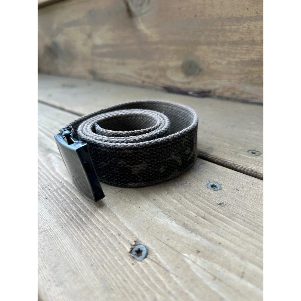 Tactical Canvas Adjustable Military Camo Web Belt Unisex Approx 35